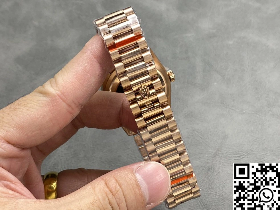 Rolex v5 QF Day Steel Silver Dial Date Tungsten Rose Factory M228235-0004 Gold 0305